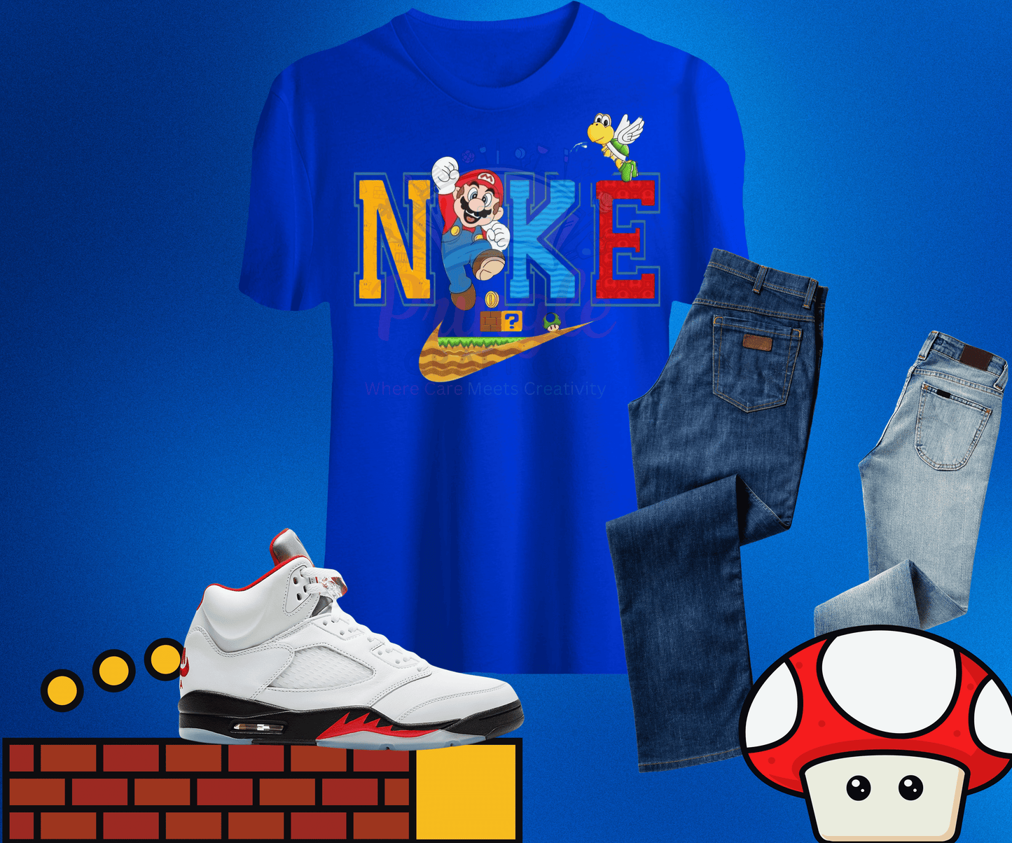 Mario meets the Check mark