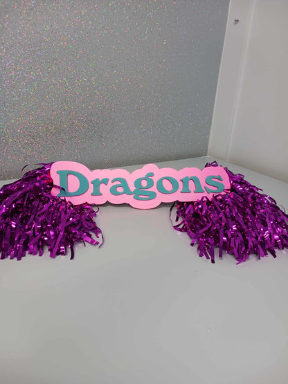 Custom Spirit Rods Personalized Cheer Signs for Pep Rallies & Game Day