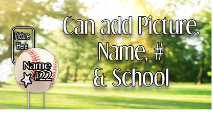 Sporty Yard Signs Single Sided