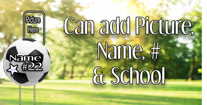 Sporty Yard Signs Single Sided