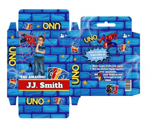 UNO Party Favor Template Bundle